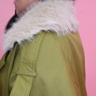 OLIVE FUR JACKET
