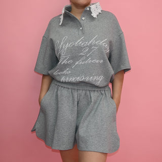 GREY SHORT SET