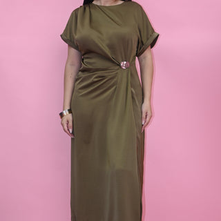 SATIN MAXI DRESS