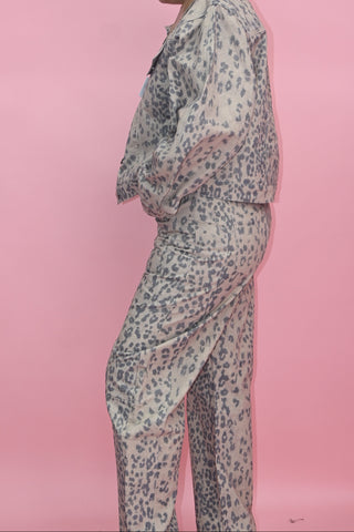 LEOPARD JACKET SET