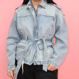 BELT DENIM JACKET