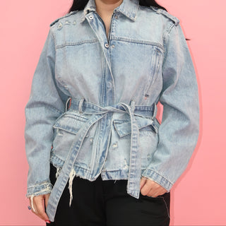 BELT DENIM JACKET