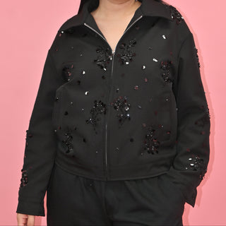 SEQUIN BLACK JACKET