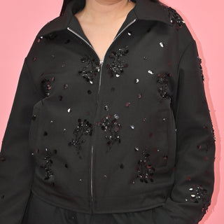 SEQUIN BLACK JACKET