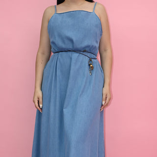 DENIM MAXI DRESS