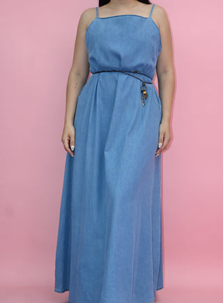 DENIM MAXI DRESS