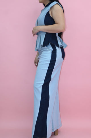 CONTRASTE DENIM SET