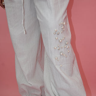 STRIPE PEARL SET