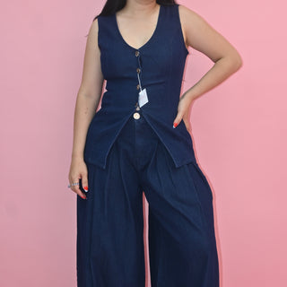 VEST DENIM SET