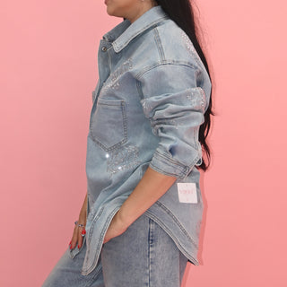 FLOWER CRISTAL DENIM