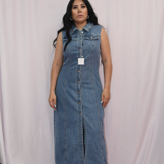 MAXI DENIM DRESS