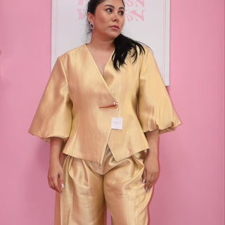 GOLD PANT SET