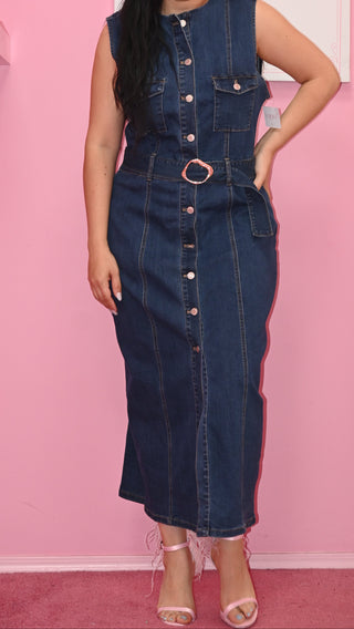 DARK DENIM DRESS