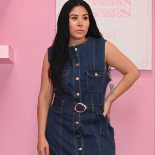DARK DENIM DRESS