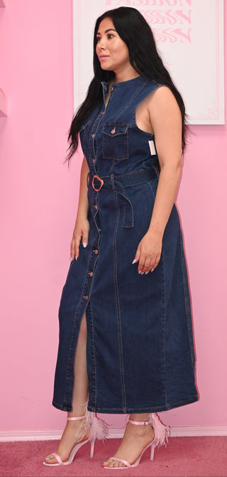 DARK DENIM DRESS