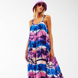 VESTIDO LARGO TROPICAL
