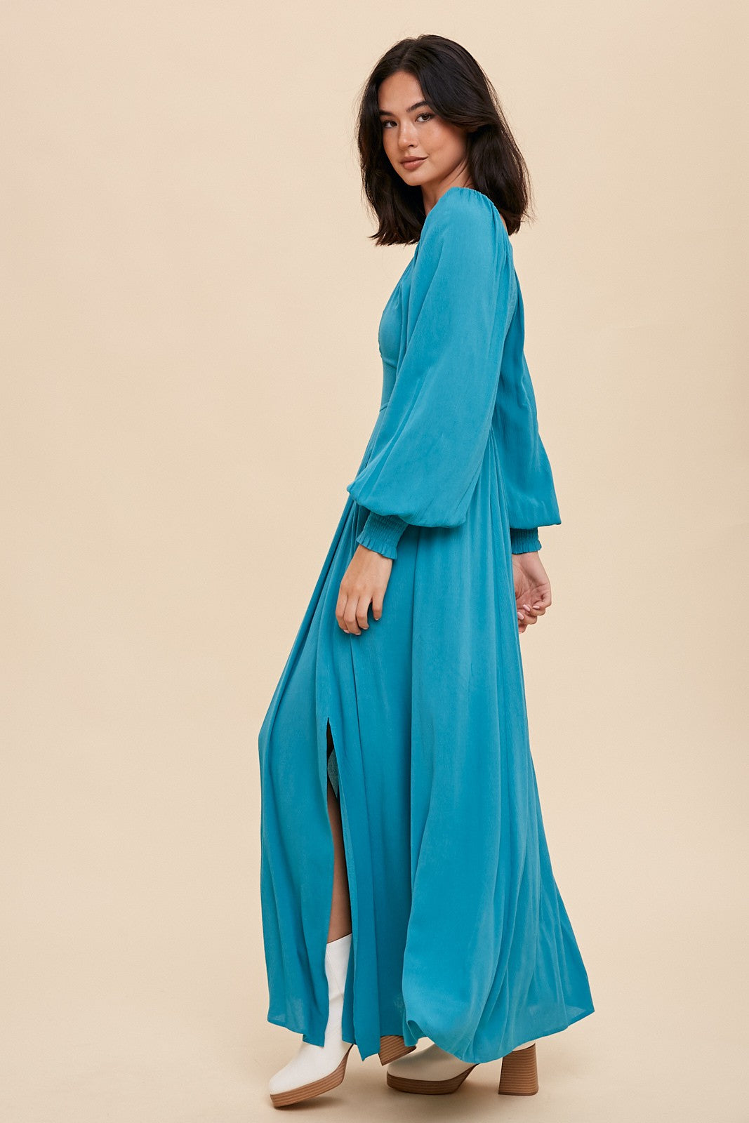 FLARED MAXI DRESS