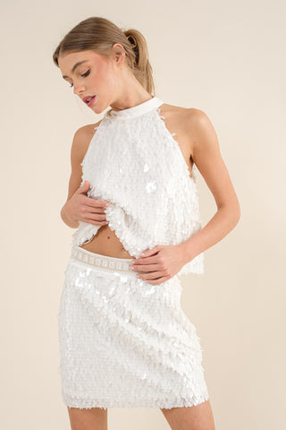 SEQUIN SKIRT SET