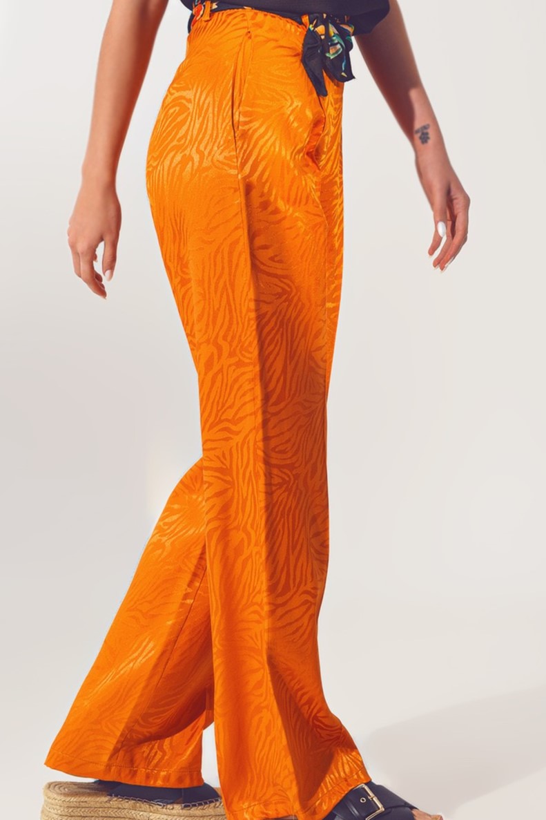 PANTALÓN CEBRA NARANJA