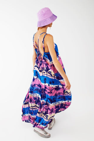 VESTIDO LARGO TROPICAL