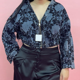 BLACK FLOWER JACKET