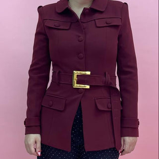 WINE BELT COAT