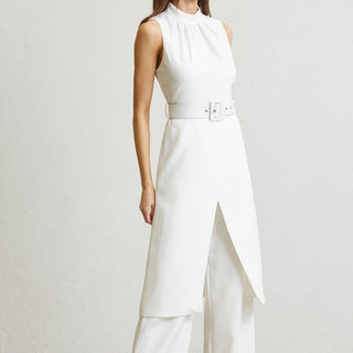 BELTED WHITE SET