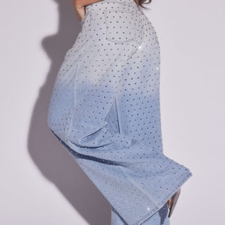 CRYSTAL DENIM JEANS