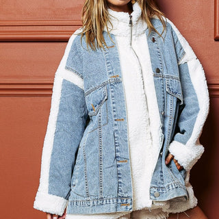 DENIM SHERPA JACKET