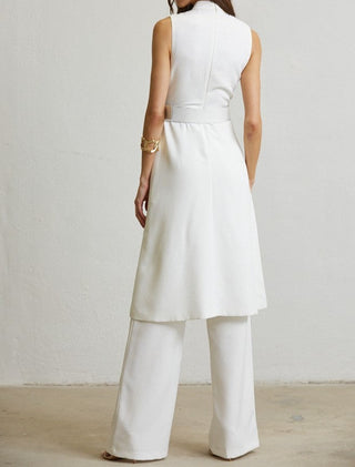 BELTED WHITE SET
