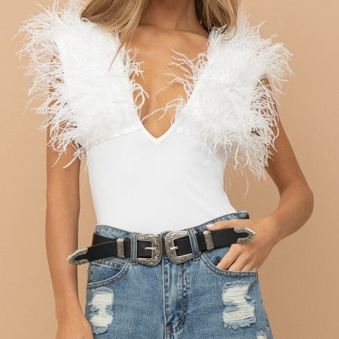 FEATHER BODYSUIT