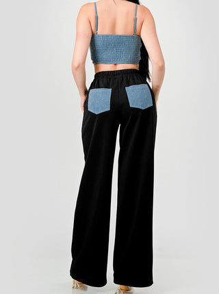 BUSTIER DENIM SET