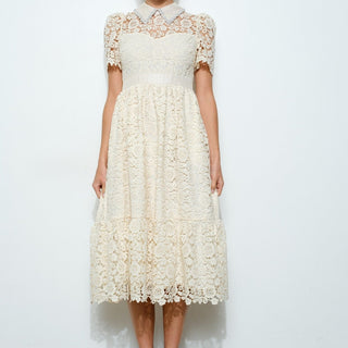 PEARL COLLAR DRESS