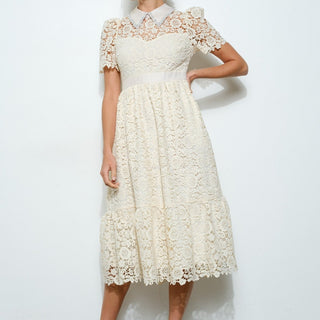 PEARL COLLAR DRESS