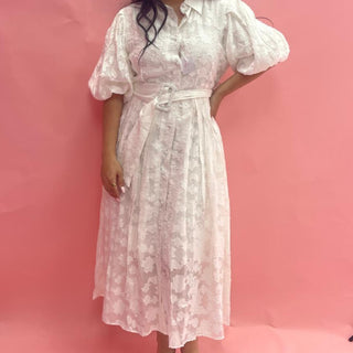 WHITE MAXI DRESS