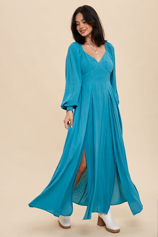 VESTIDO LARGO ACAMPANADO